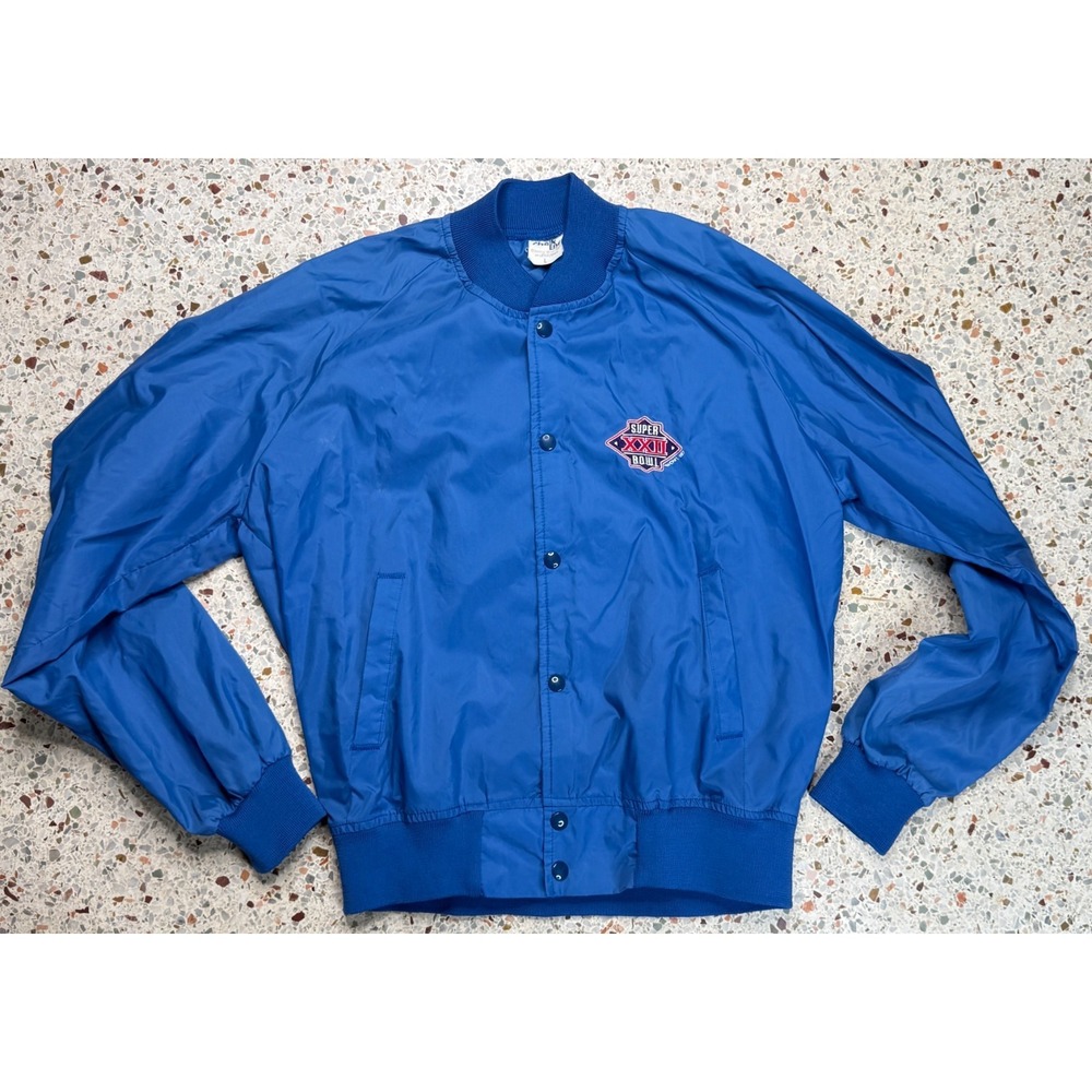Chalk Line NFL Vintage 1987 Super Bowl XXII‎ Jack Murphy Stadium Jacket Size L